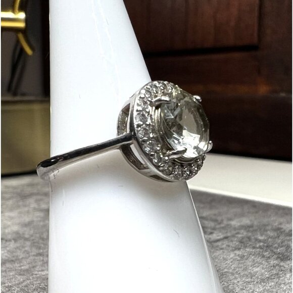 Ring Bomb Party Ring, size 6, NWOT, gray stone silver color band - Picture 2 of 7